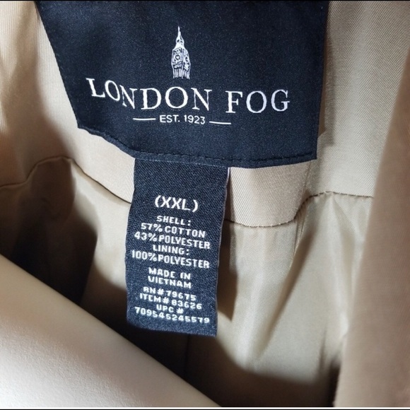 London Fog XXL Belted short trench Jacket 🧥 - Picture 5 of 5